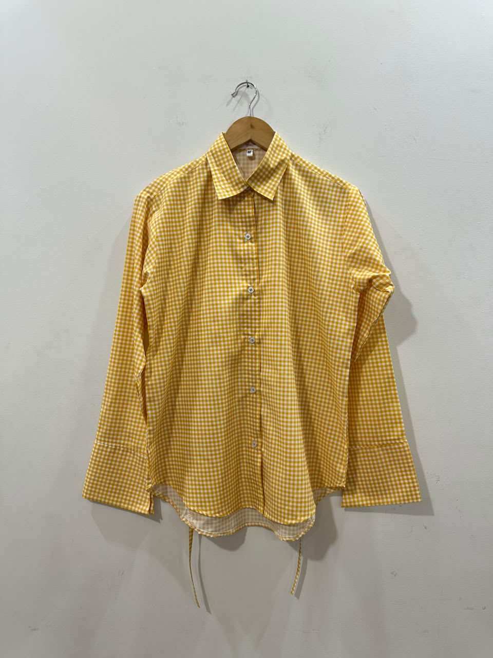 Summer Corset Yellow Checked Shirt