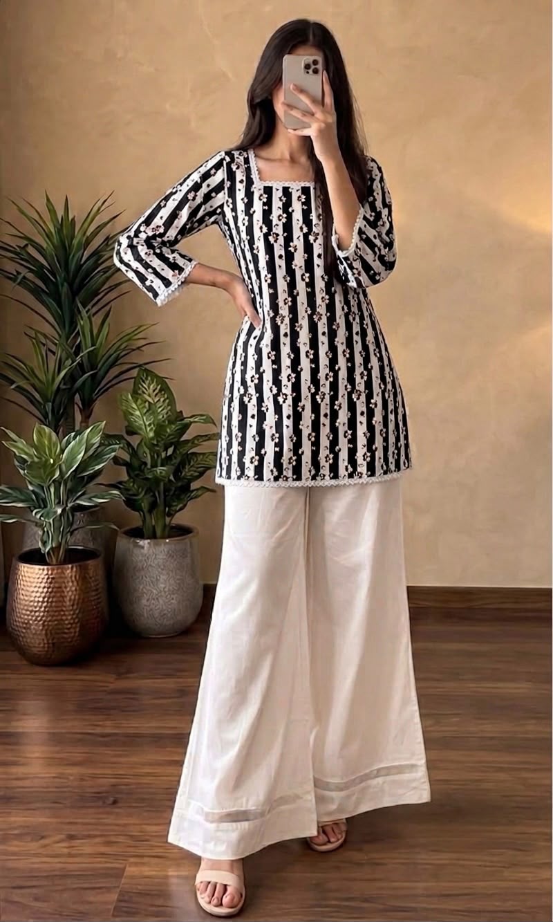 Mid night Flora Co-ord Set
