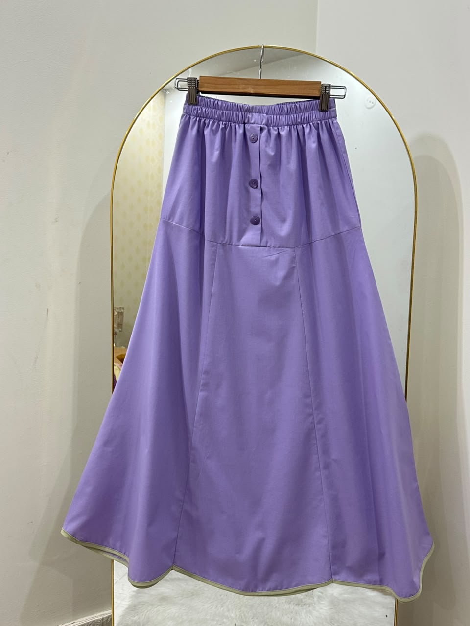 The Matcha And Lilac Skirt Set