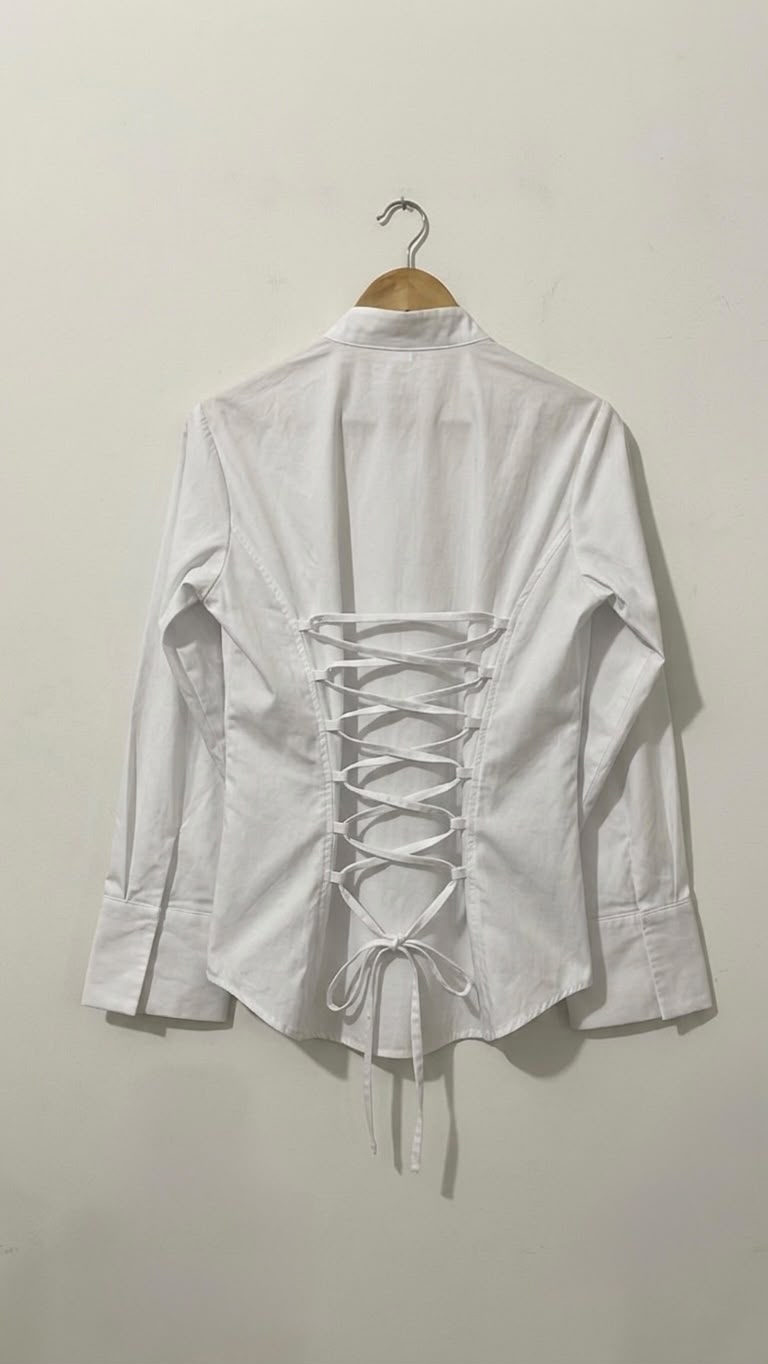 White Corset Shirt