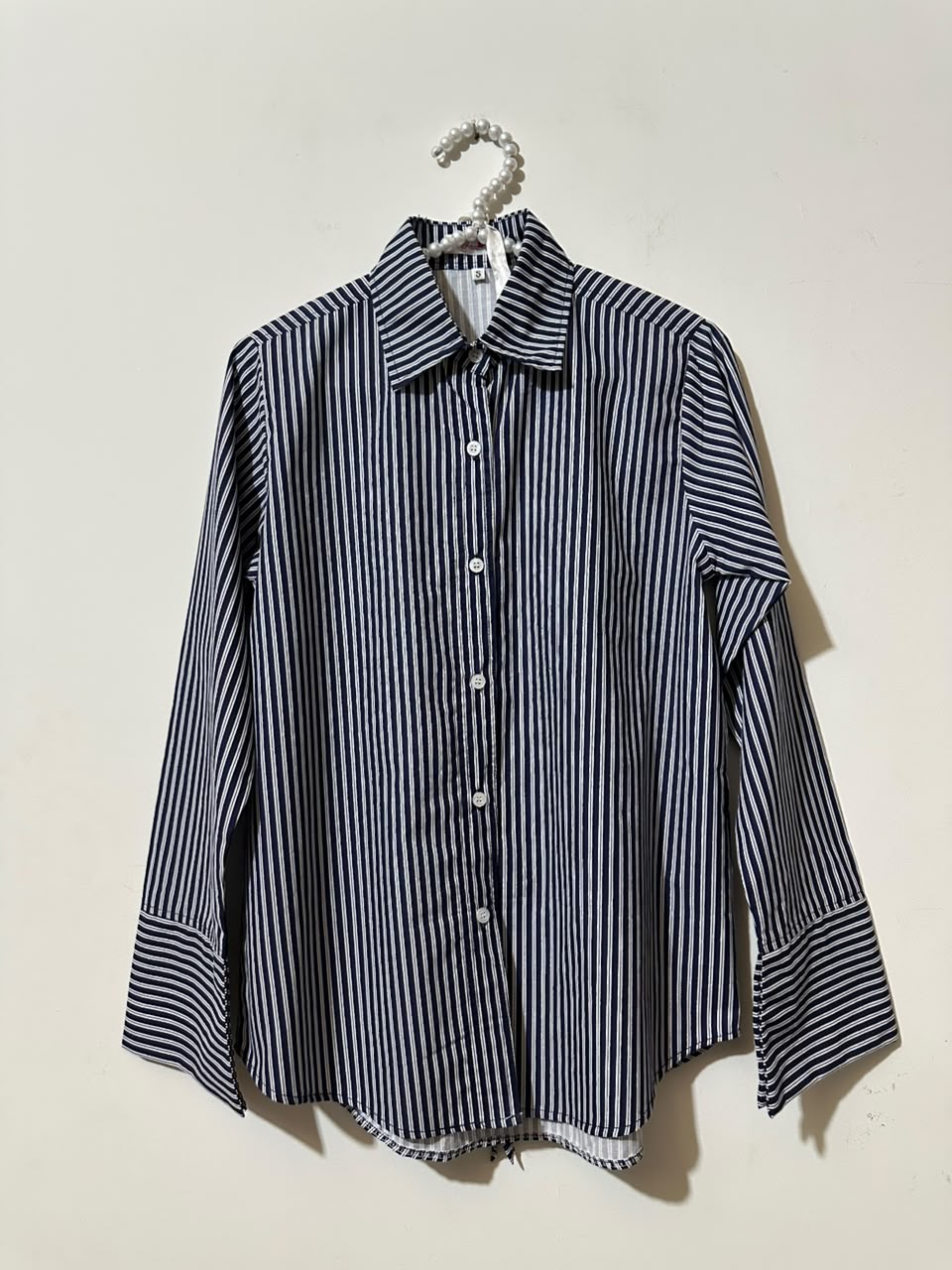 Navy Blue Corset Lining Shirt