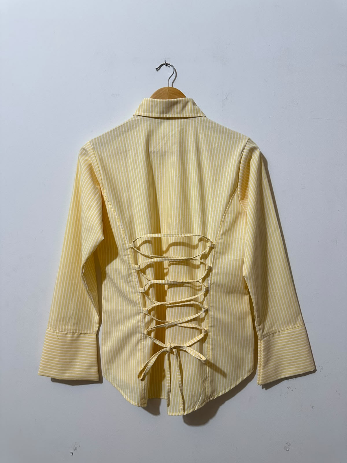 Butter Yellow Lining Corset Shirt