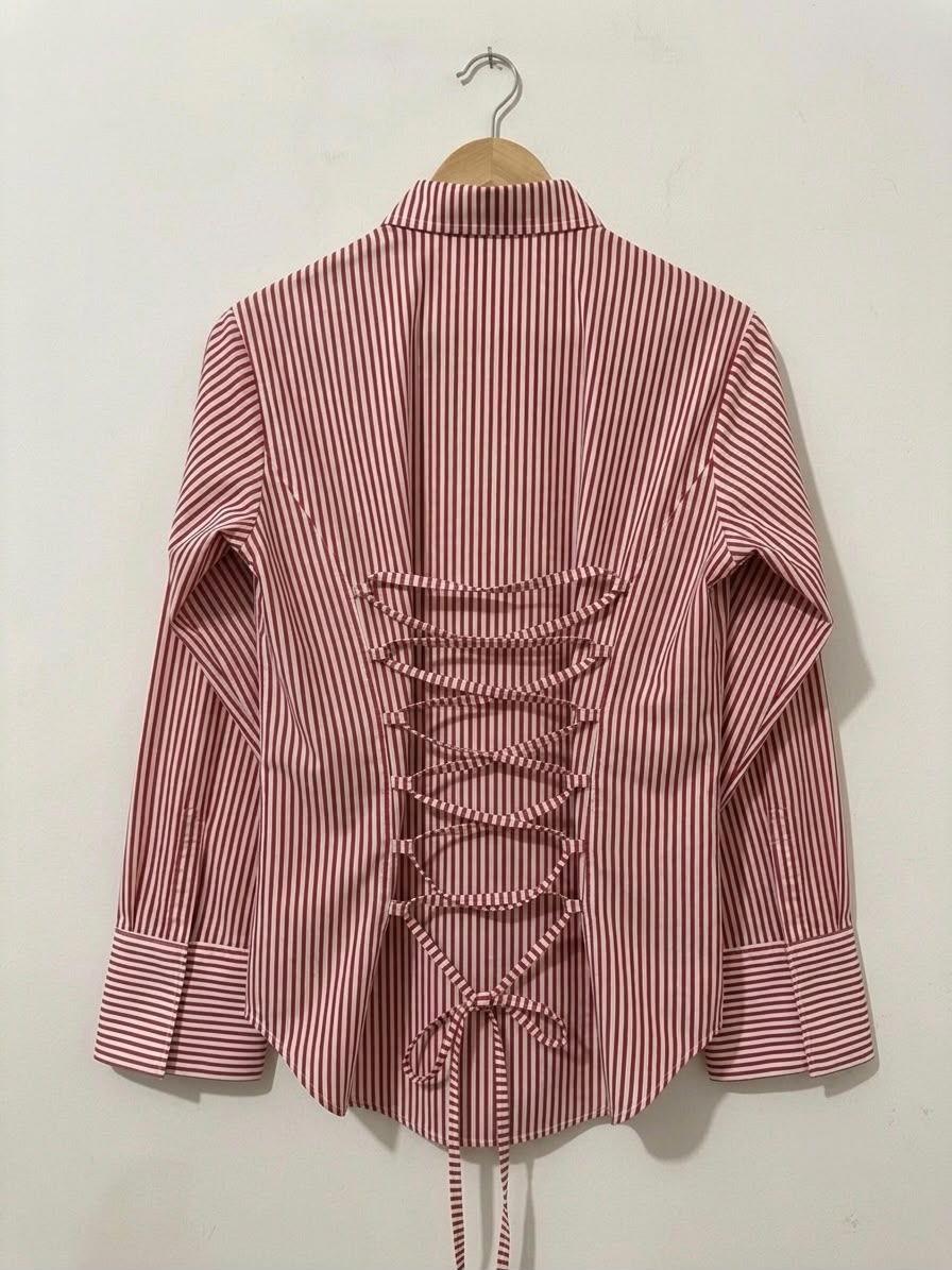 Red Lining Corset Shirt