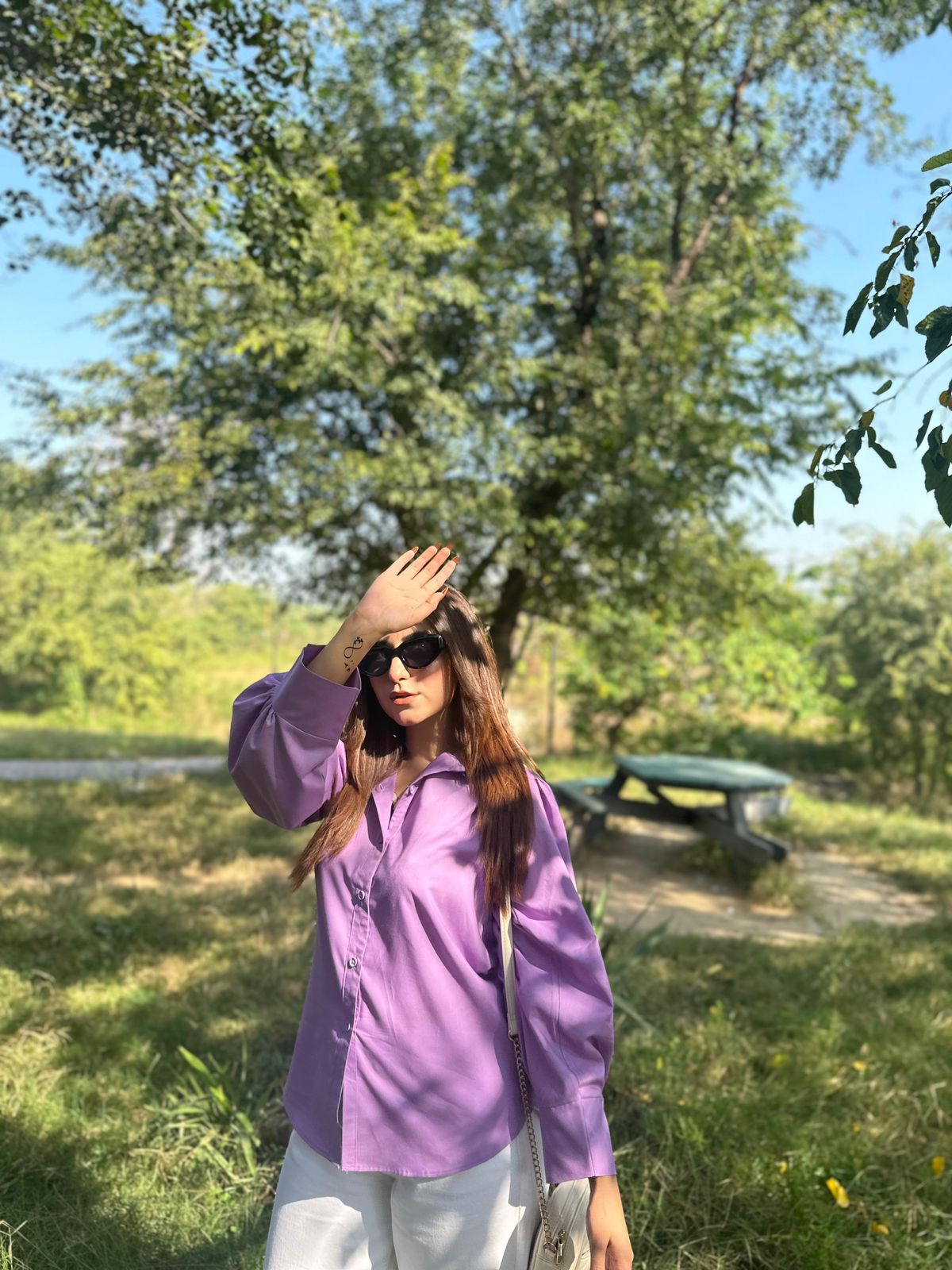 Lavender Button Down Shirt